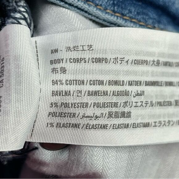 Abercrombie Jeans Women's 23X25 Blue Skinny Ankle High Rise Curve Love Distress - Picture 7 of 13